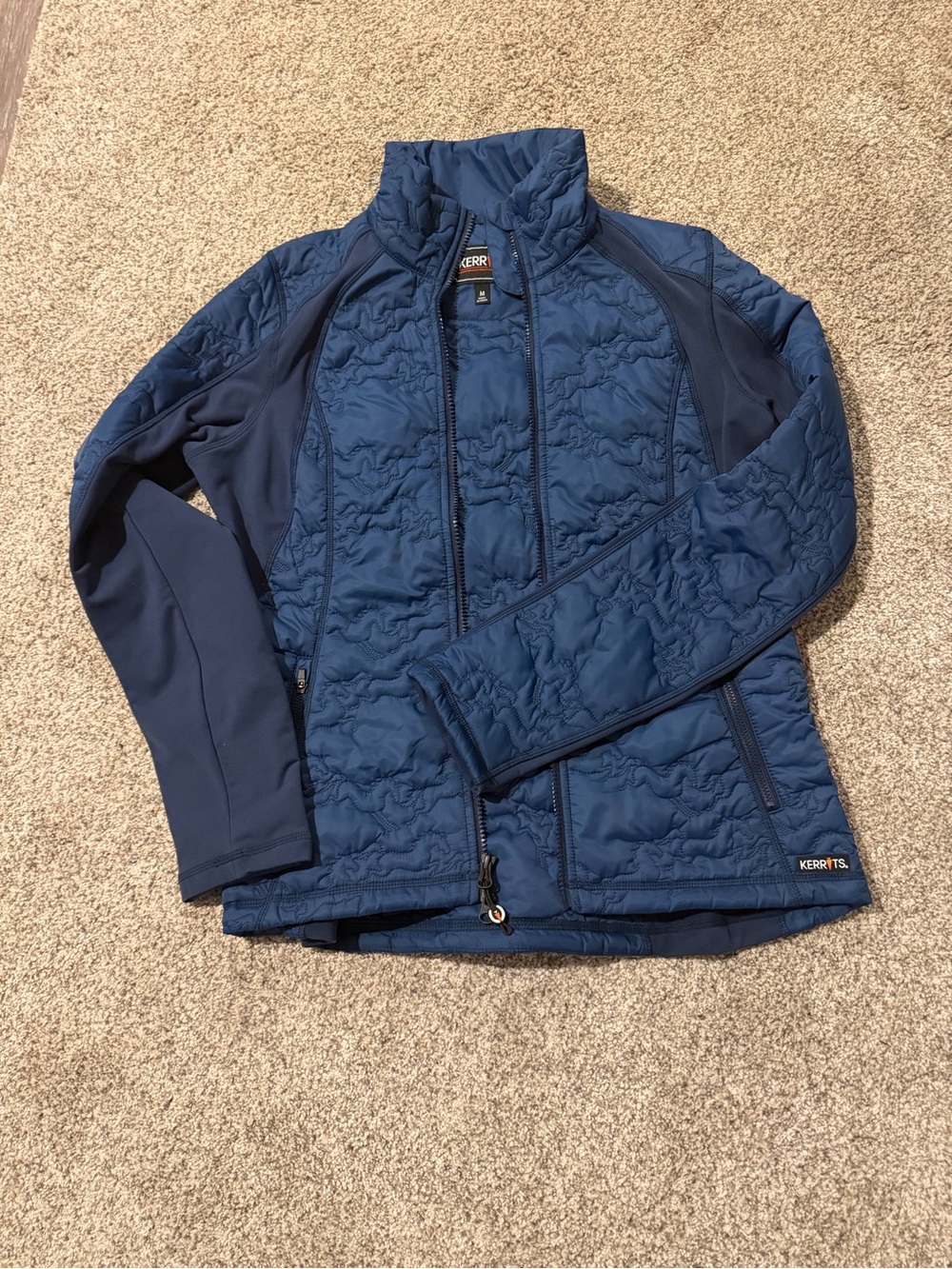 Kerrits Quilted Navy Hybrid Puffer Jacket
